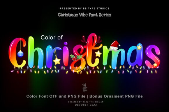 Color of Christmas Font: Festive Typography for Design