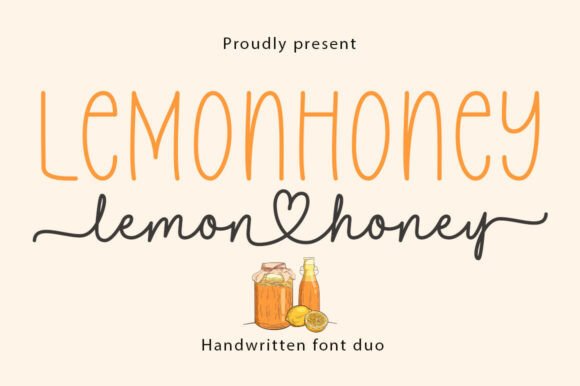 Discover Lemonhoney Duo: A Sweet Handwritten Font Pairing