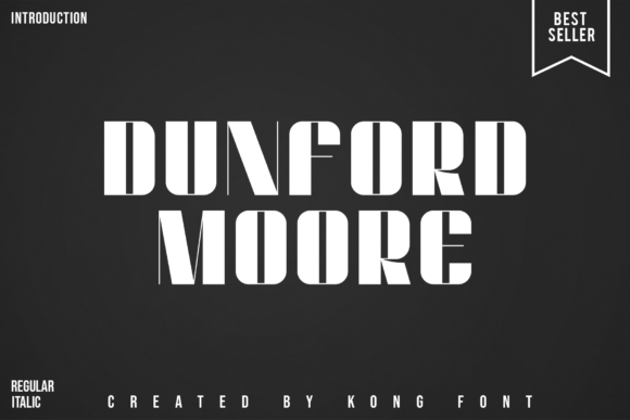 Dunford Moore: A Modern Chunky Display Font for Creative Projects