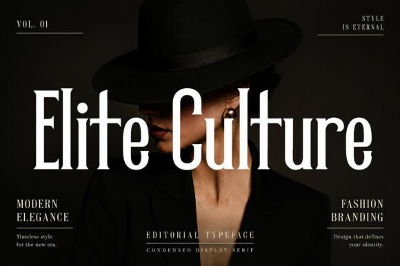 Elite Culture: High-Fashion Typography for Modern Elegance