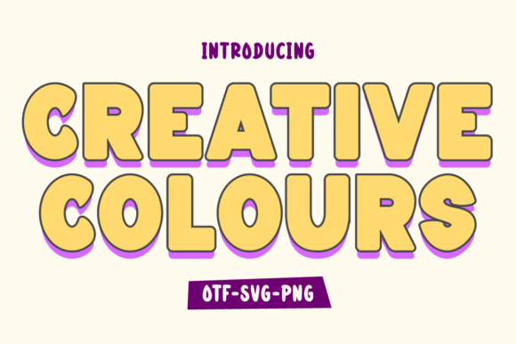 Explore Creative Colours: A Retro Font for Modern Projects