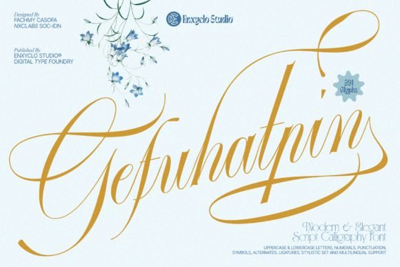 Gefuhatpin: Elevating Brand Identity with Luxury Script Typography