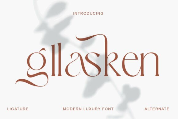 Gllasken: The Modern Luxury Font for High-End Design