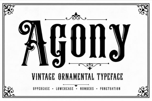 Introducing Agony: The Gothic Font for Bold Branding