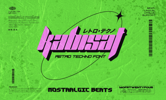 Kabisat: The Retro Techno Font for Bold Branding