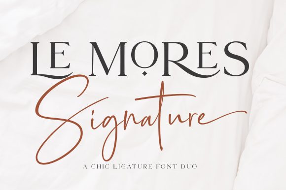 Le Mores Signature: A Font Duo for Elegant Design