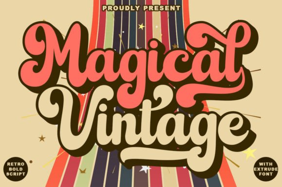 Magical Vintage: A 70's Script for Modern Design