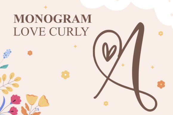 Monogram Love Curly: Infusing Elegance into Visual Design