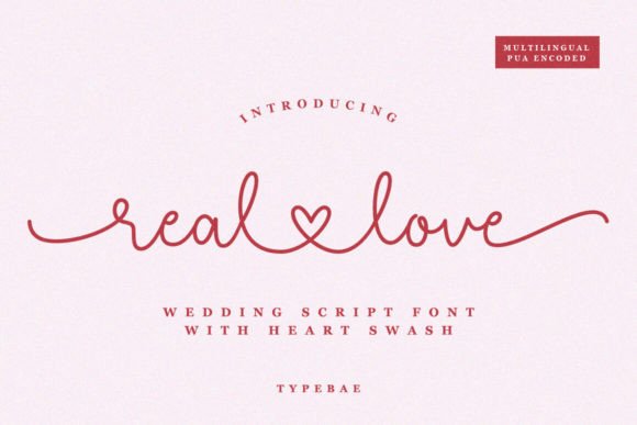 Real Love: Elevating Design with Romantic Typography