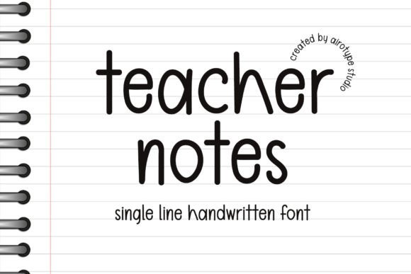 Teacher Notes Font: Adding Playful Charm to Modern Design