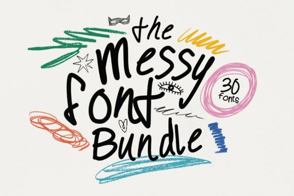 The Messy Font Bundle: Authentic Typography for Modern Design
