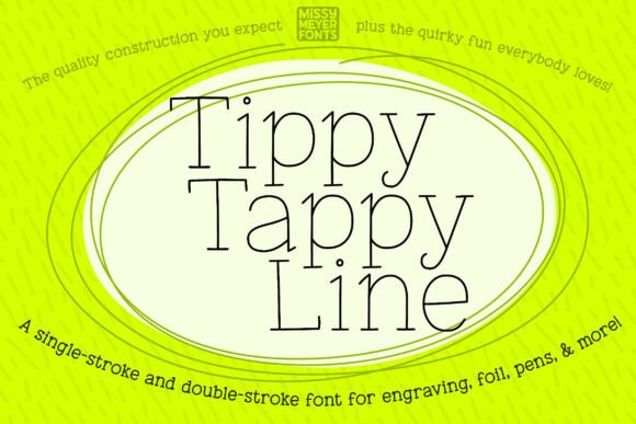 Tippy Tappy Line: A Unique Typewriter Font for Creative Projects
