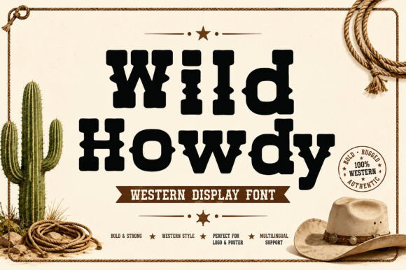 Wild Howdy: Authentic Western Typography for Bold Branding